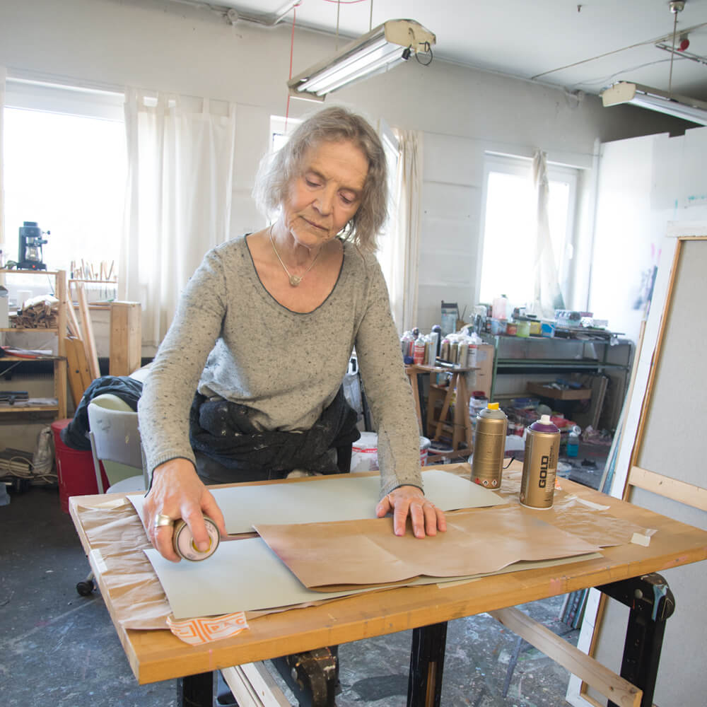 Anne D. Borgsen bei der Arbeit